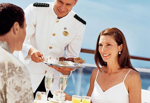 Disfrute de un excepcional servicio a bordo